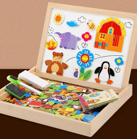 Kinderen Dubbelzijdige Tekentafelset Creatief Speelgoed 8