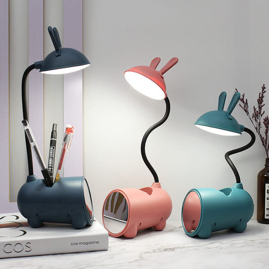 Kinderen LED Touchlamp Konijn Design met Penhouder 1