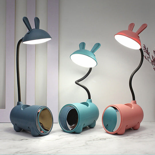 Kinderen LED Touchlamp Konijn Design met Penhouder 10