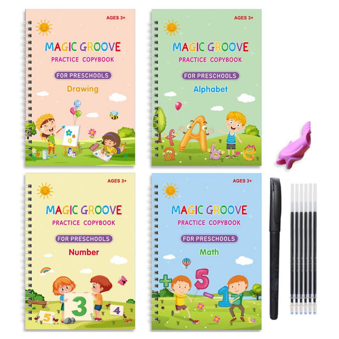 Kinderen Leerwerkboeken Set van 4 voor Creatief Leren en Ontwikkelen 11