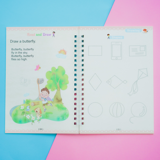 Kinderen Leerwerkboeken Set van 4 voor Creatief Leren en Ontwikkelen 3