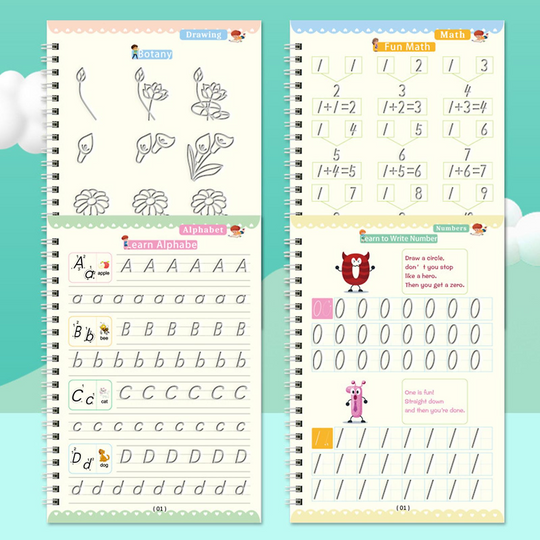 Kinderen Leerwerkboeken Set van 4 voor Creatief Leren en Ontwikkelen 7