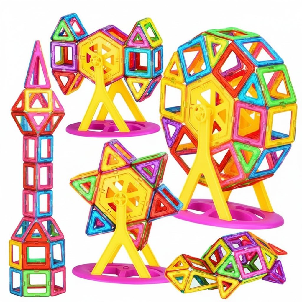 Kinderen Magnetische Bouwstenen Set Creatief Spel Geometrische Vormen 5