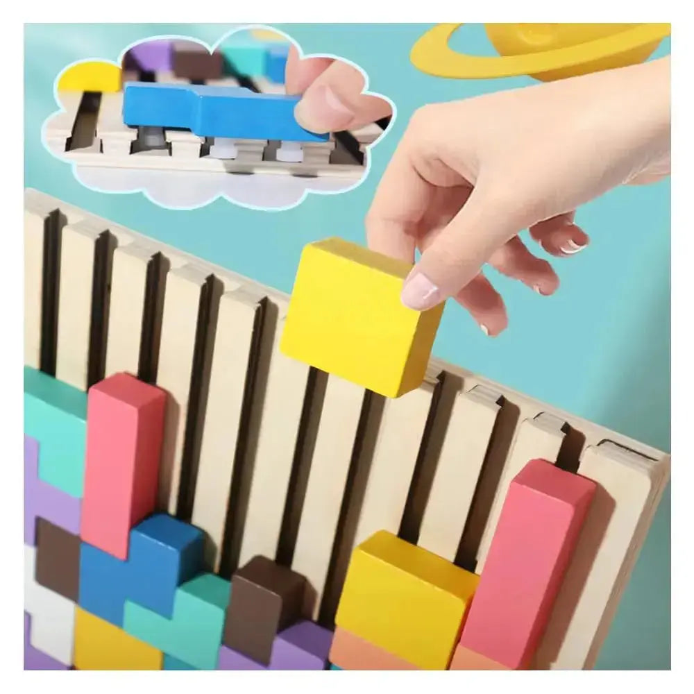 Kinderen's Houten Stapel Puzzel Spel Montessori Inspiratie 2