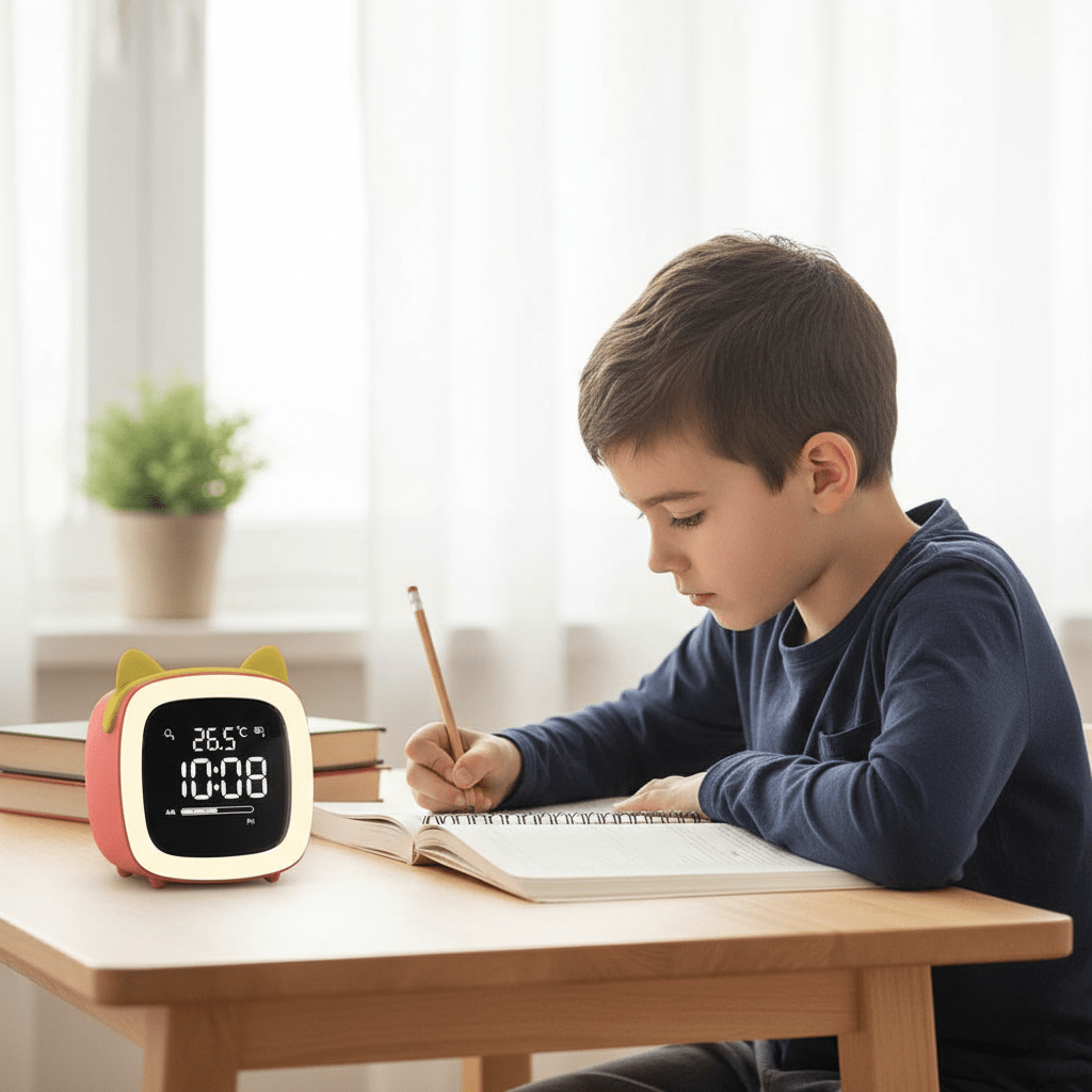 Kinderwekker en Nachtlampje Konijn 3