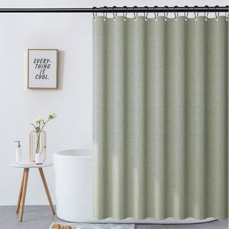 Klassiek Douchegordijn Lichtgroen Voor Moderne Badkamer 0