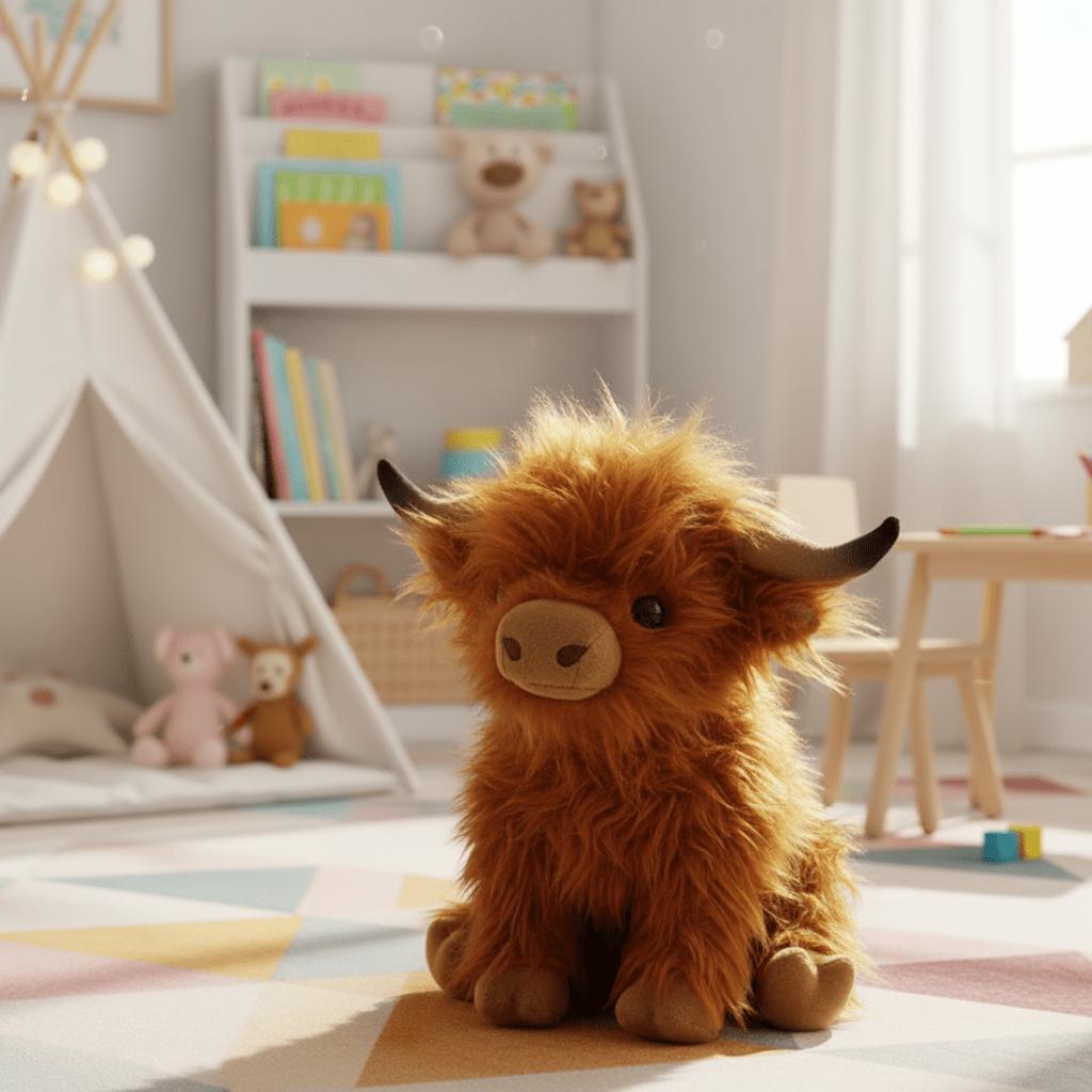 Knuffelige Hooglandkoe Pluche Knuffel voor Kinderen en Volwassenen 0