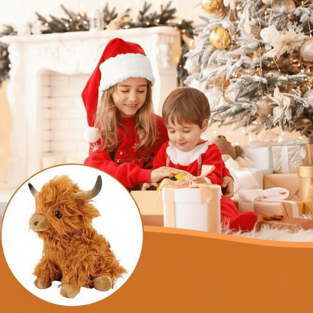 Knuffelige Hooglandkoe Pluche Knuffel voor Kinderen en Volwassenen 3