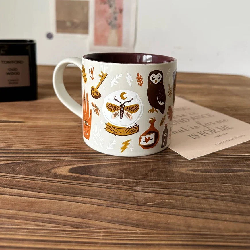 Koffiemok Fantasierijk Ontwerp Met Hemelwezens 6