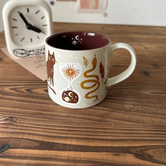 Koffiemok Fantasierijk Ontwerp Met Hemelwezens 8