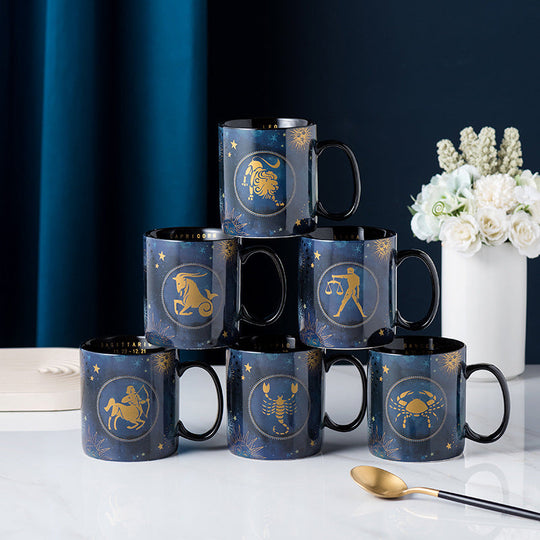 Koffiemok met Sterrenbeeld Ontwerp Warmtegevoelig Decoratief Geschenk 7