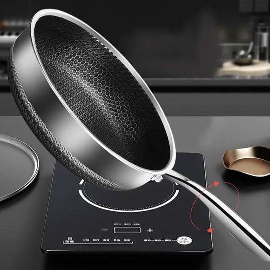 Kookpan Inductie met Honingraatstructuur voor Professioneel Koken 6