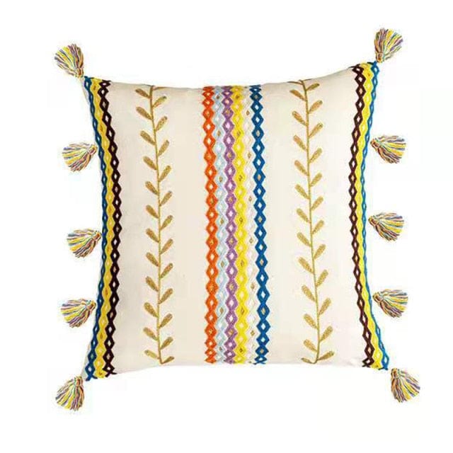 Kussensloop 40x60 Boho-Textuur met Franjes voor Decoratieve Interieurs 0