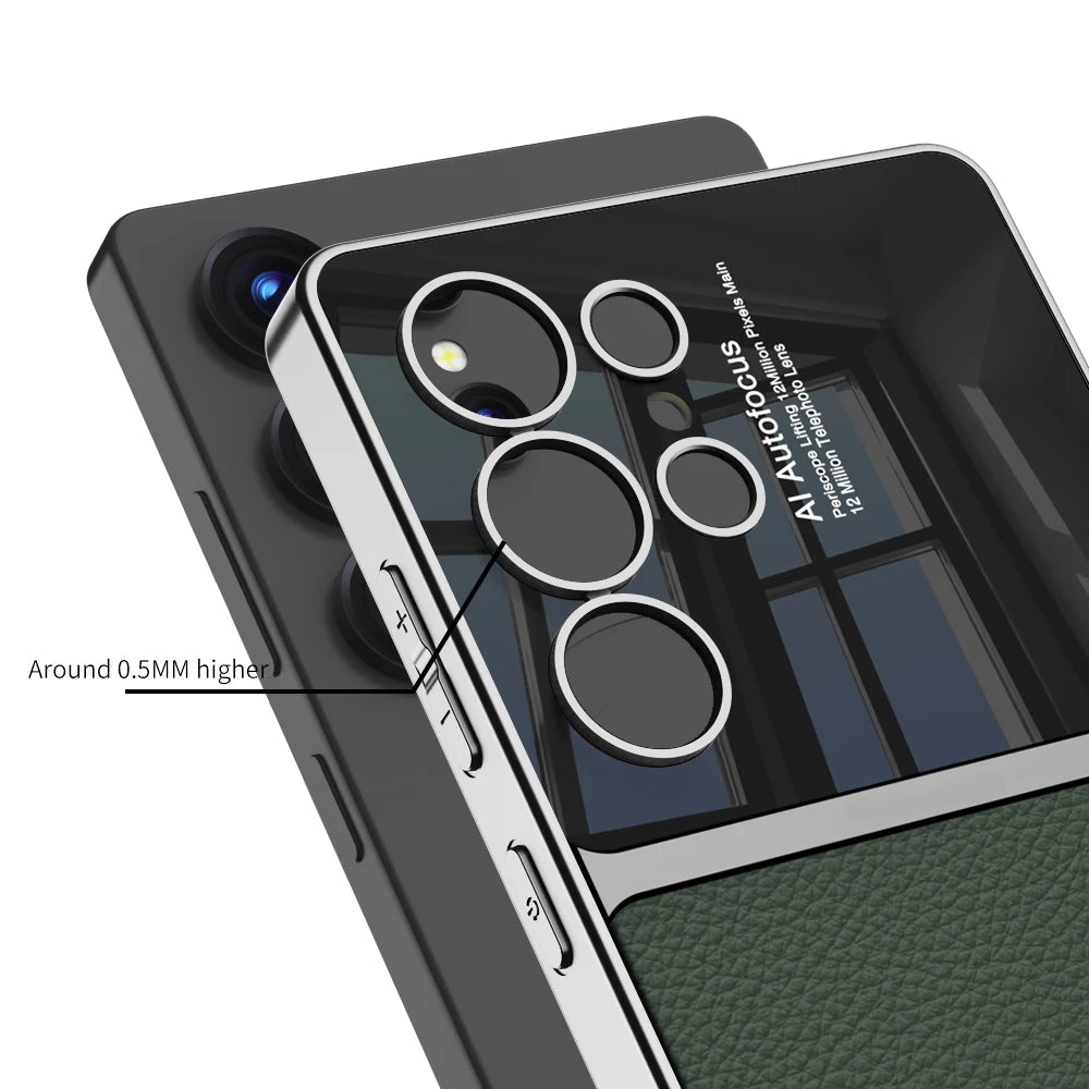 Lederen Case voor Samsung Galaxy S25 en S24 Ultra 2