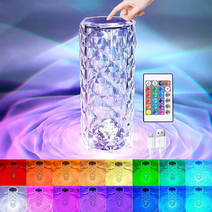 LumiCrystal LED Lamp Met Aanpasbare Kleuren 1