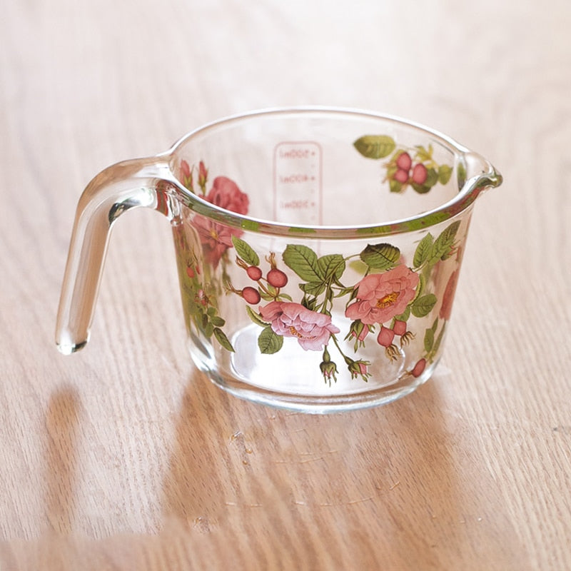 Maatbeker met Deksel Bloemen Design 2
