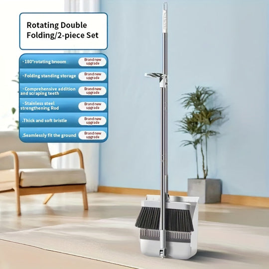 Magnetische Draaibare Bezemborstel met Verstelbare Steel 0
