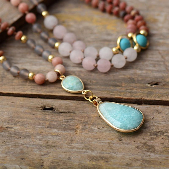 Mala Ketting voor Vrouwen met Pasteltinten 0