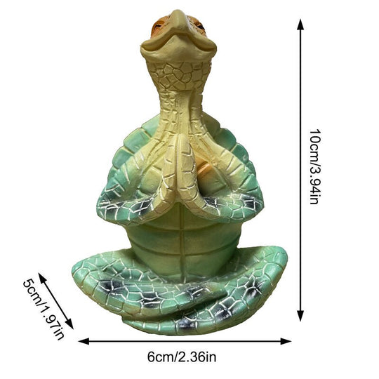 Meditatieve Tuinbeeld Zeeschildpad in Yogahouding voor Rust en Inspiratie 0