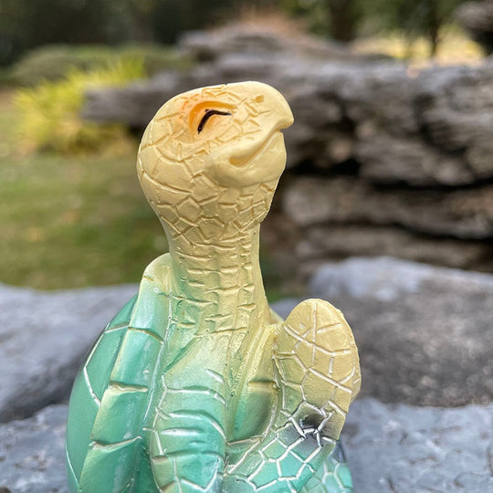 Meditatieve Tuinbeeld Zeeschildpad in Yogahouding voor Rust en Inspiratie 6