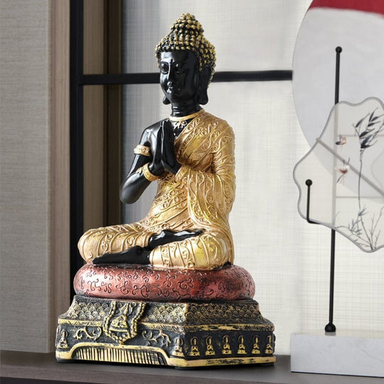 Meditating Buddha Statue Decorative Art 4