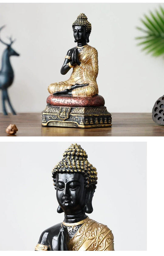 Meditating Buddha Statue Decorative Art 6