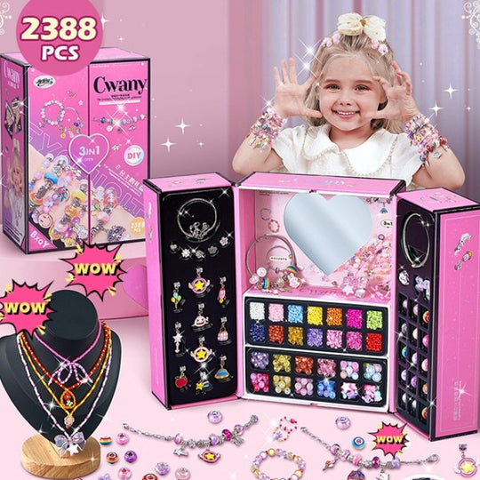 Meisjes DIY Sieraden Set met Bedels 12