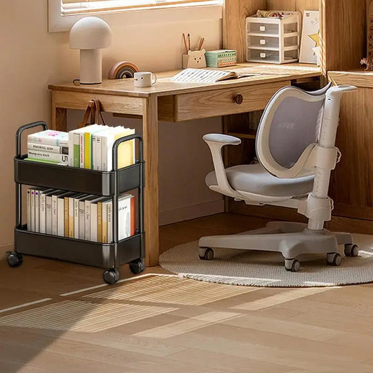 Mobiele Boekenkastwagen met Wielen Compact voor Boeken en Tijdschriften 2