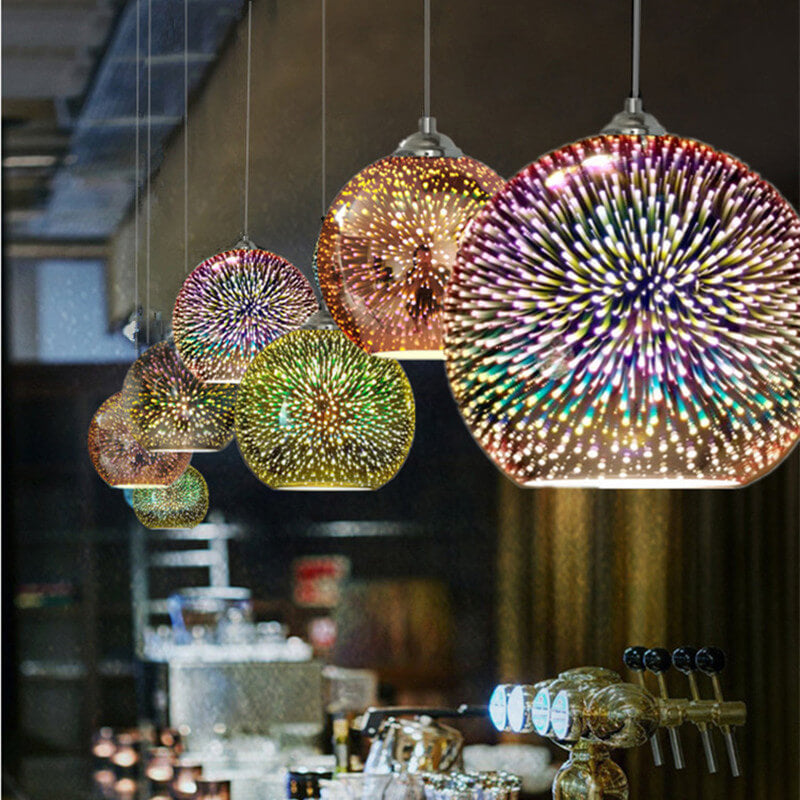 Moderne Hanglamp 3D Vuurwerk Design voor Eettafel en Woonkamer 2
