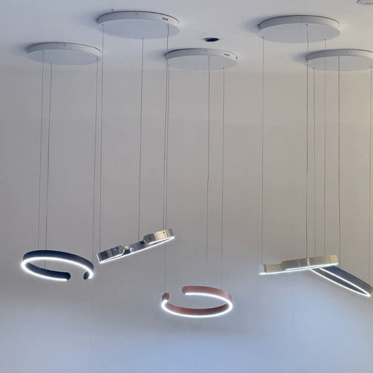 Moderne Hanglamp Ronde LED Voor Woonkamer Eettafel - Minimalistisch Industrieel Design 6