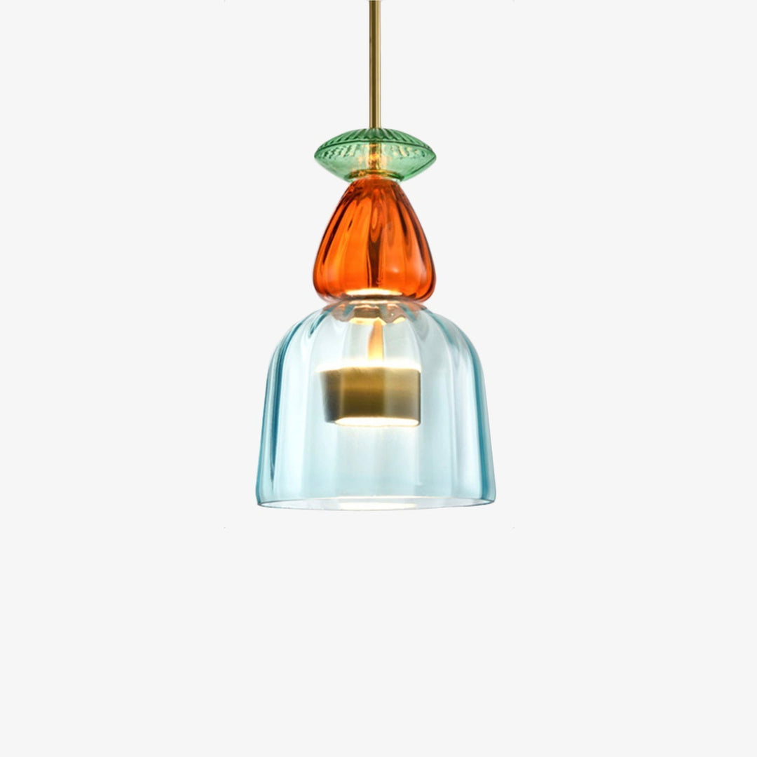 Moderne Hanglamp Sofia Met Gekleurd Glas 8