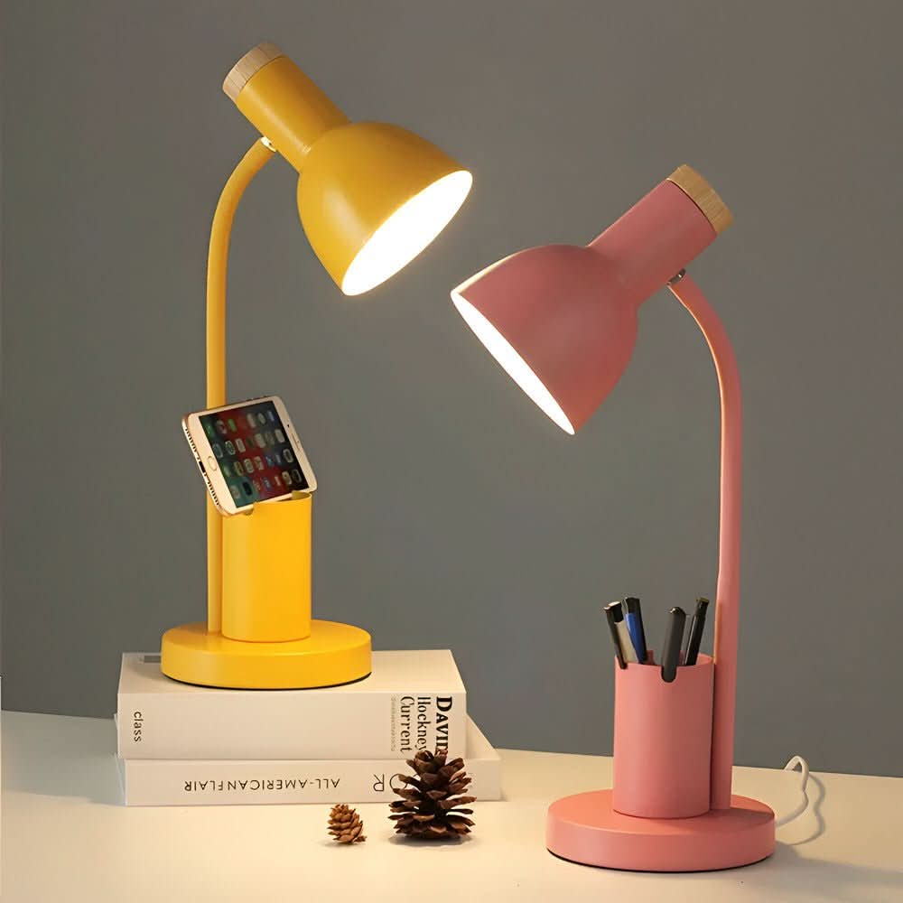 Moderne LED-bureaulamp met penhouder 2