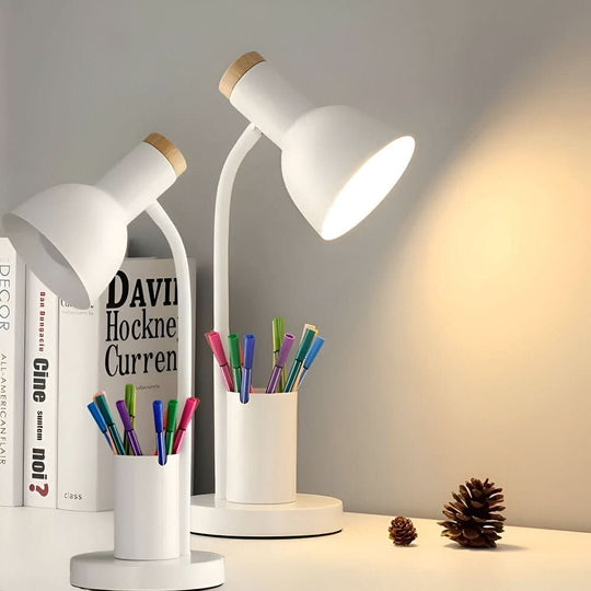 Moderne LED-bureaulamp met penhouder 3