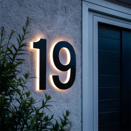 Moderne LED Huisnummers voor Buiten 3