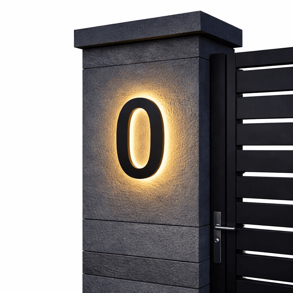 Moderne LED Huisnummers voor Buiten 7