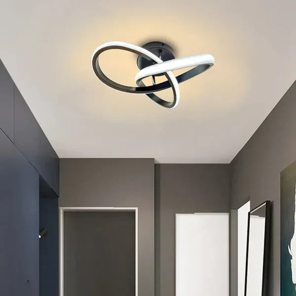Moderne LED Plafondlamp Dubbel Ringdesign 1