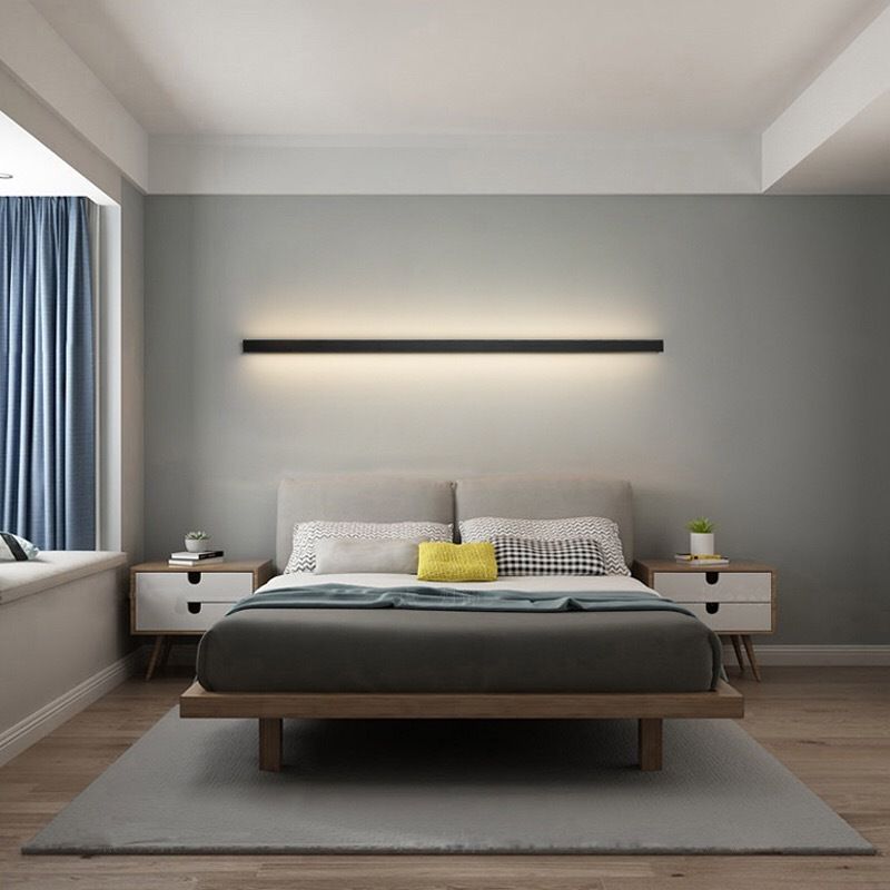 Moderne LED Wandlamp Minimalistisch Design 1