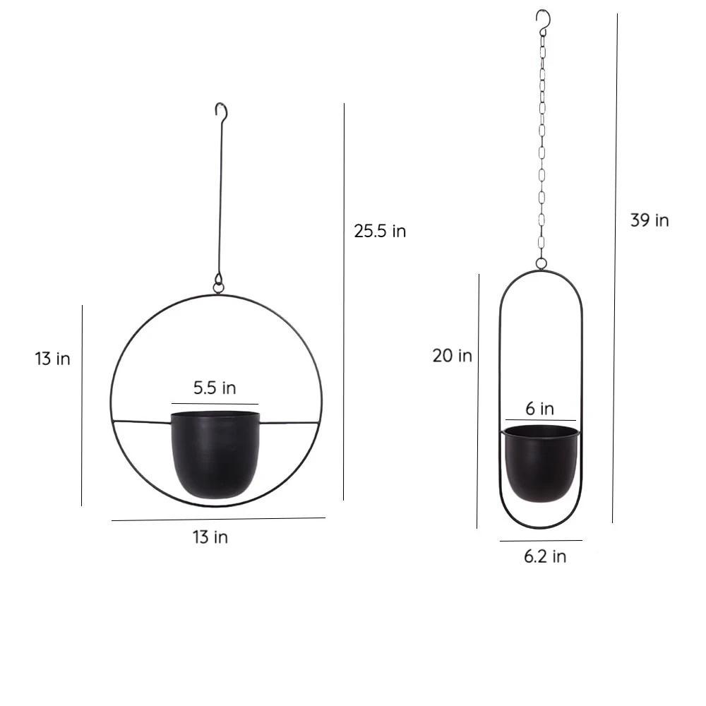 Moderne Muurplantenhanger Minimalistisch Design 6