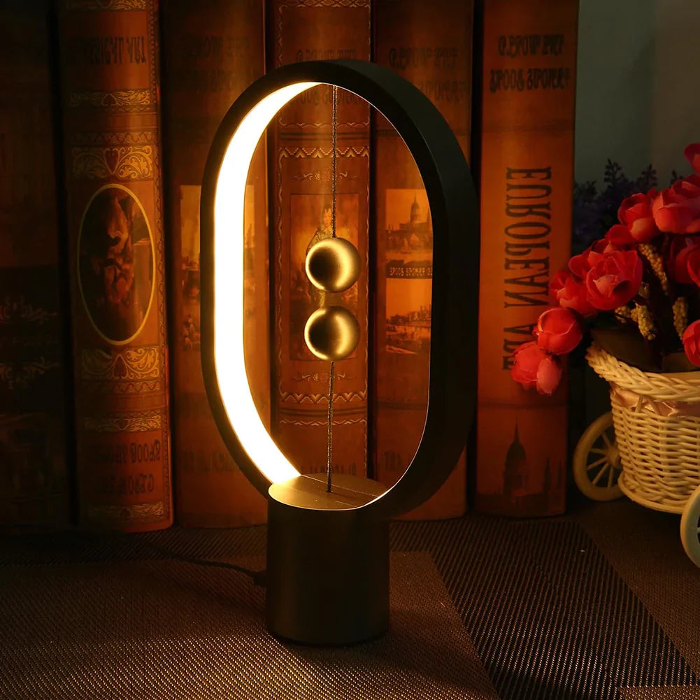 Moderne Nachtlamp Mini Balans voor Sfeervolle Verlichting in Slaapkamer 1