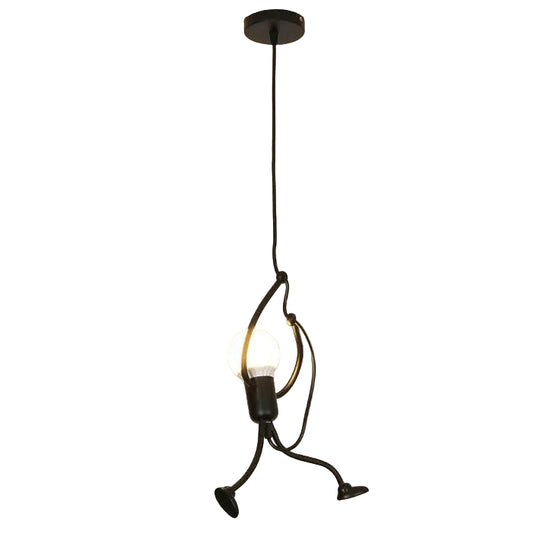 Moderne Plafondlamp Stick Man Creatief Design 0
