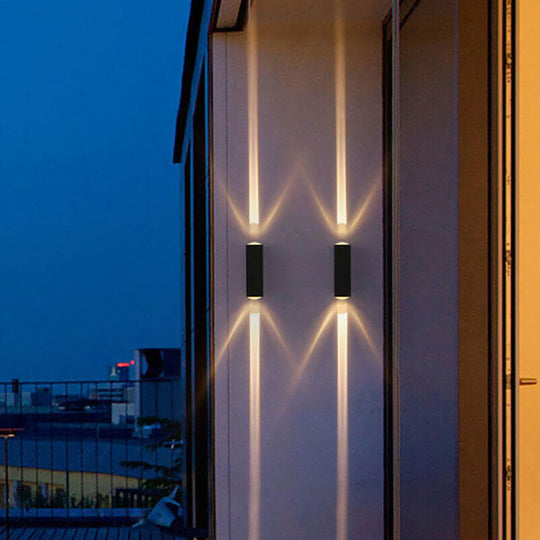 Moderne Rechthoekige LED Buiten Wandlamp 0