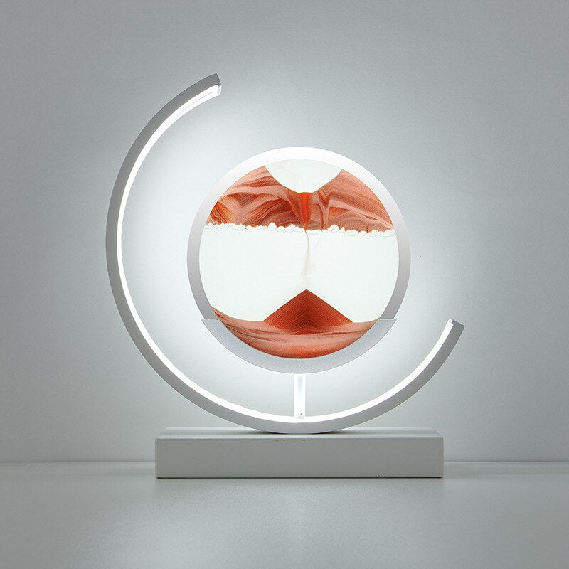 Moderne Tafellamp 3D Sandpatronen Met LED Verlichting 15
