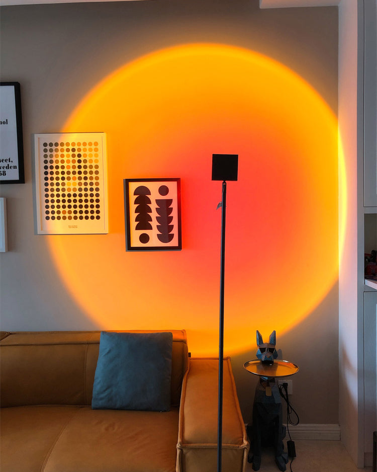 Moderne Vloerlamp met Kleurprojectie 8