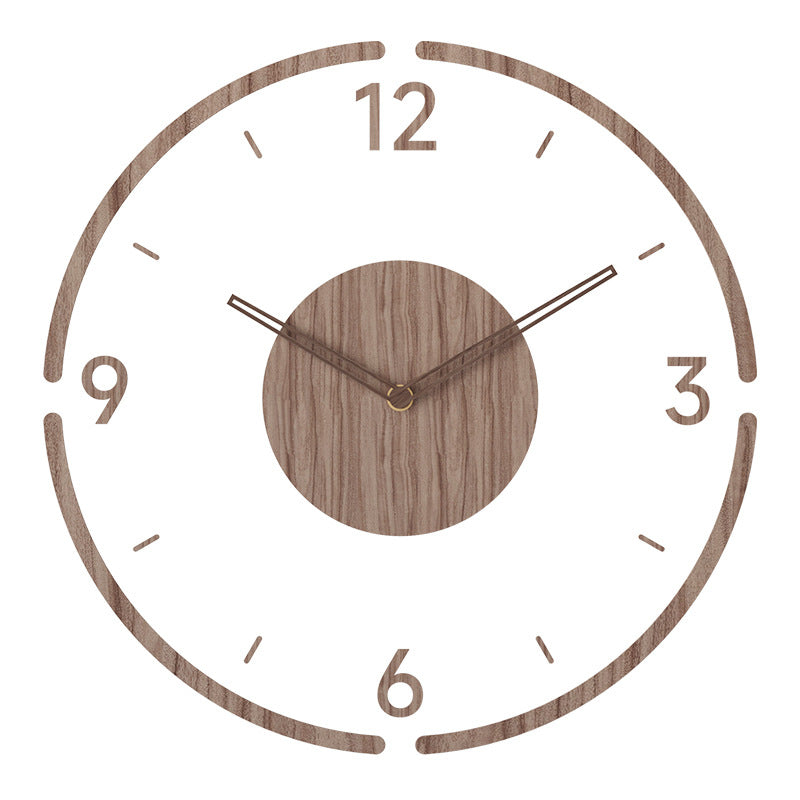 Moderne Wandklok Hout Scandinavisch Design 0