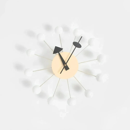 Moderne Wandklok Met Decoratief Metalen Ontwerp 32 cm 7