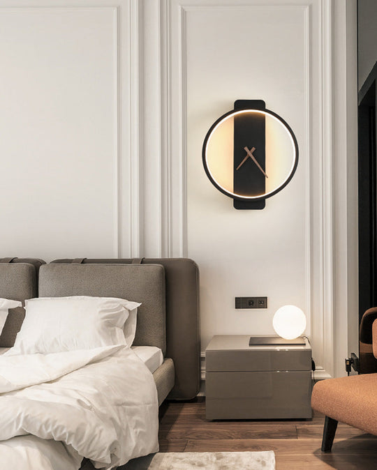 Moderne Wandklok met LED Verlichting 4
