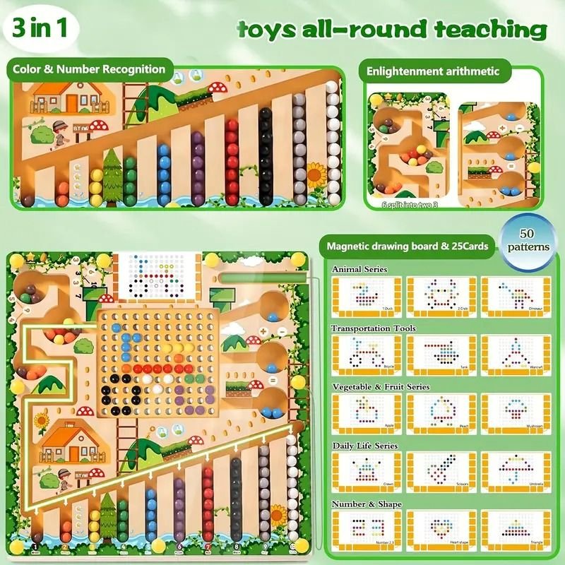 Montessori Magnetisch Doolhofspel voor Kinderen 7