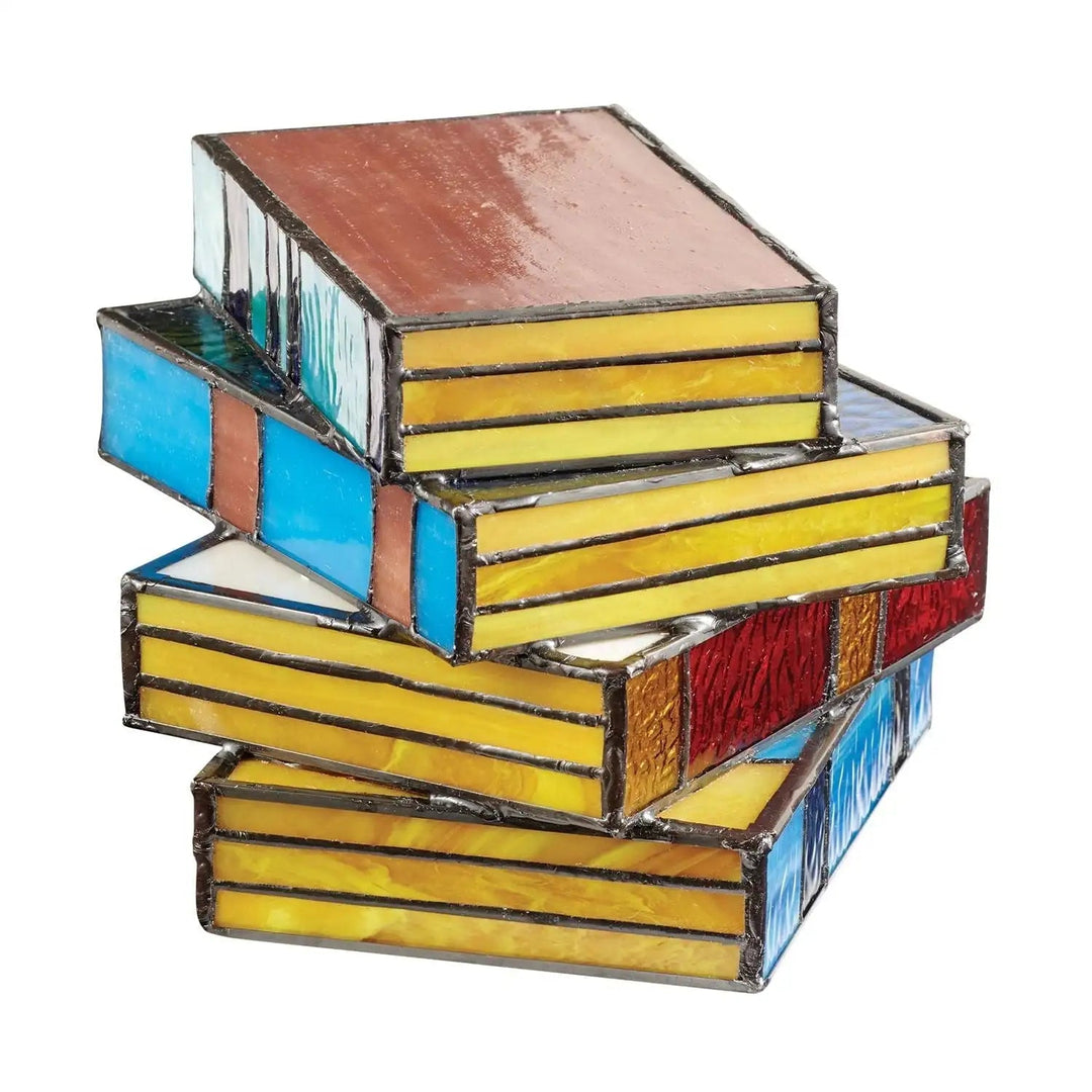 Nachtlampje Boeken Glas-in-Lood Ontwerp 3