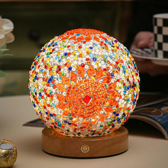 Nachtlampje Boho Mozaïek Glas 9