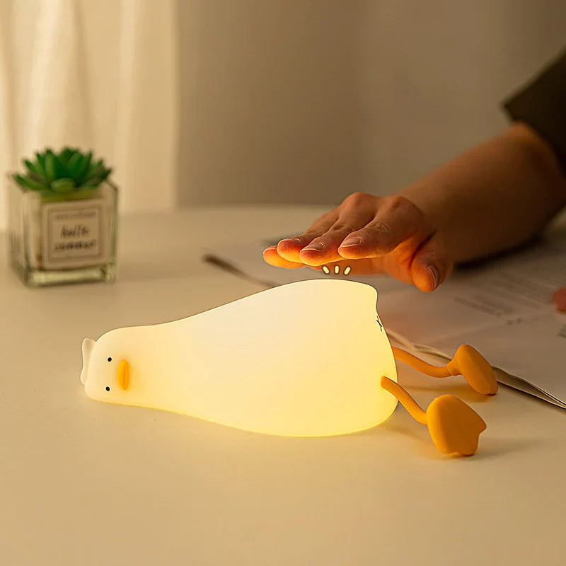Nachtlampje Eend Voor Kinderkamer Met Drie Lichtstanden Op Batterijen 3